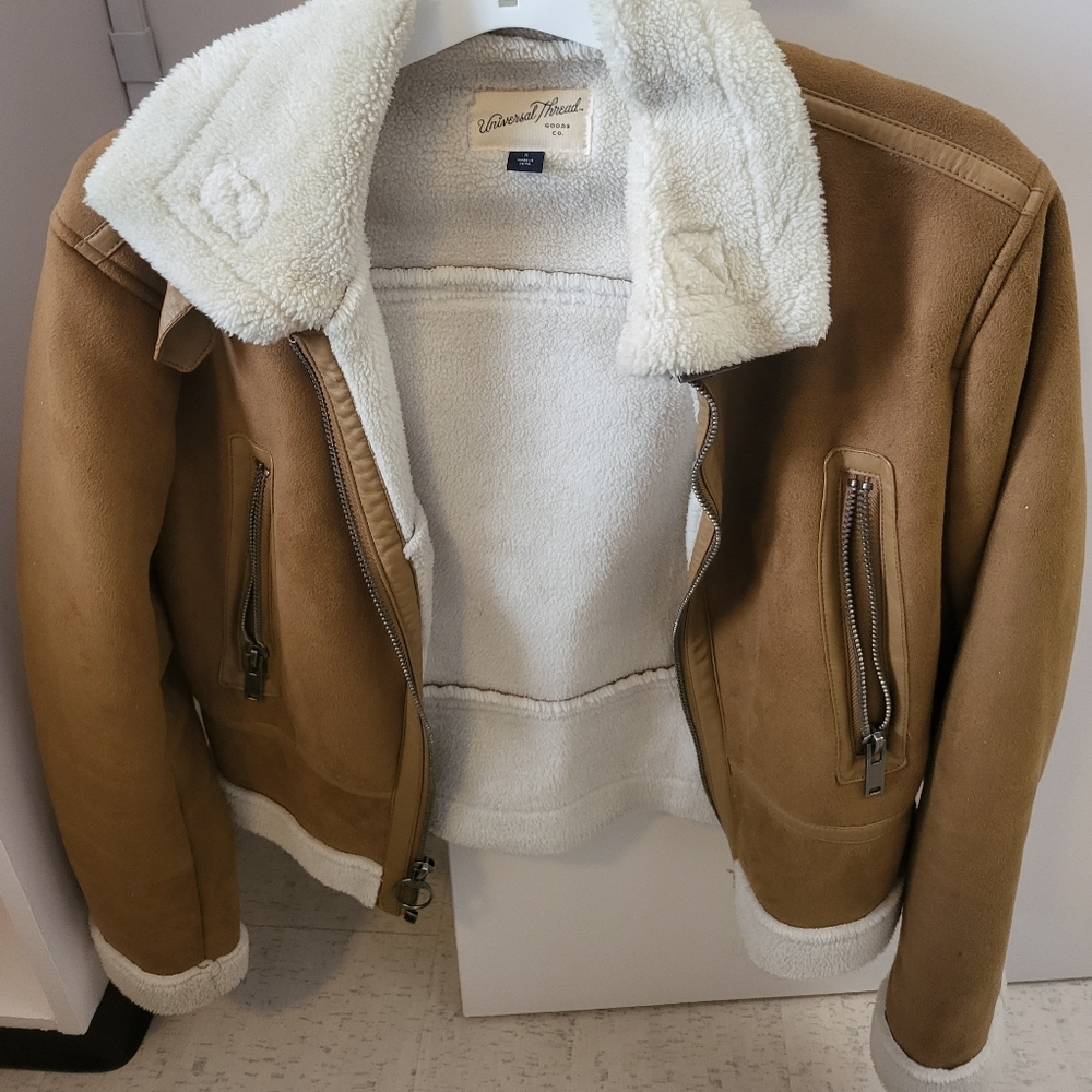 BOGO EVERYTHING $10 Faux sherpa aviator jacket